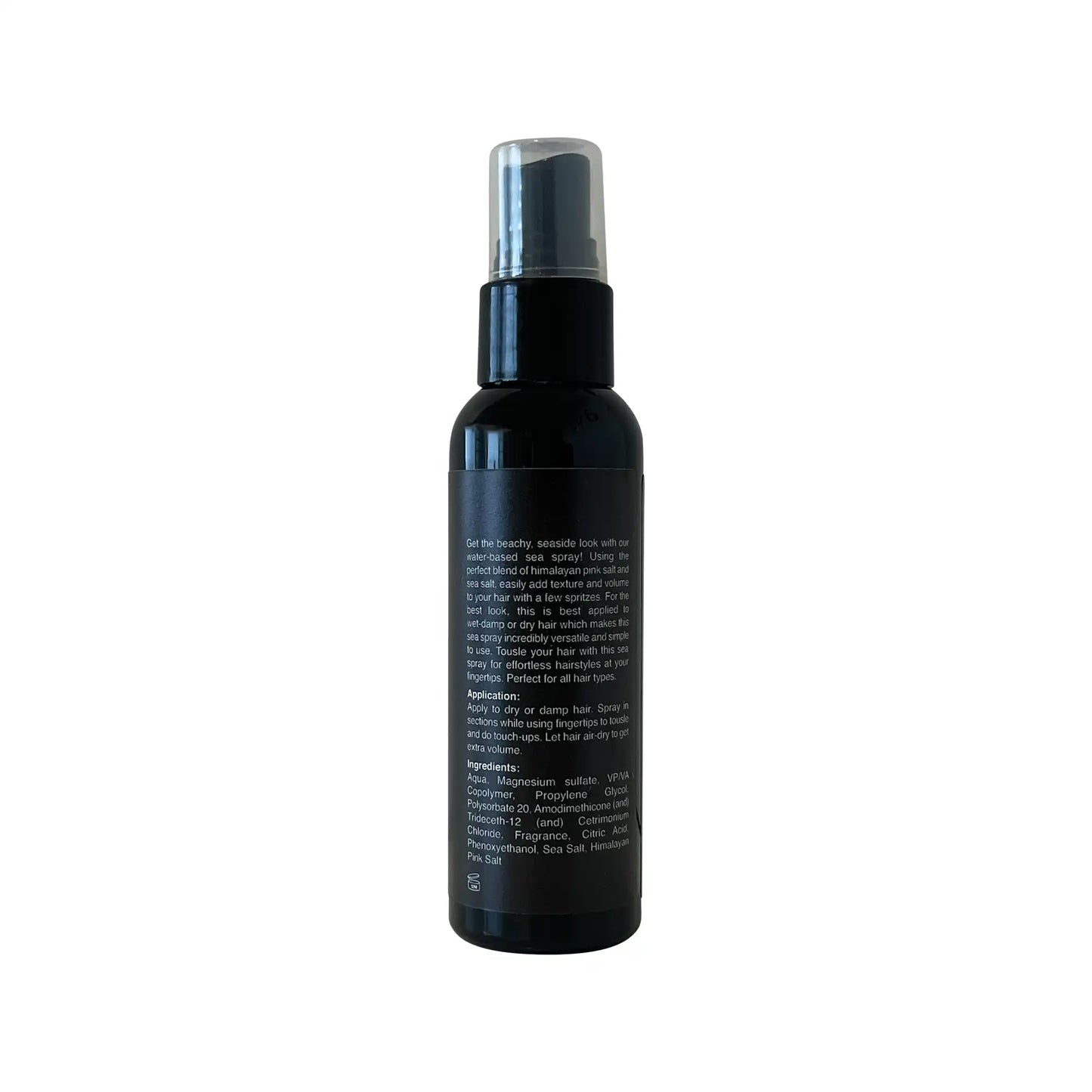 Natural Sea Salt Spray for Effortless Beach Waves | Hair Texture and Volume Booster. ingredient info