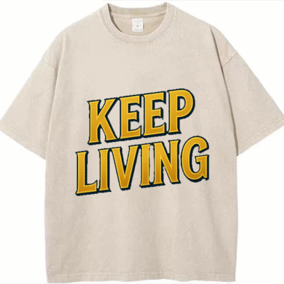 Urban Heavyweight Streetwear T-shirt –  Keep Living Oversized Tee