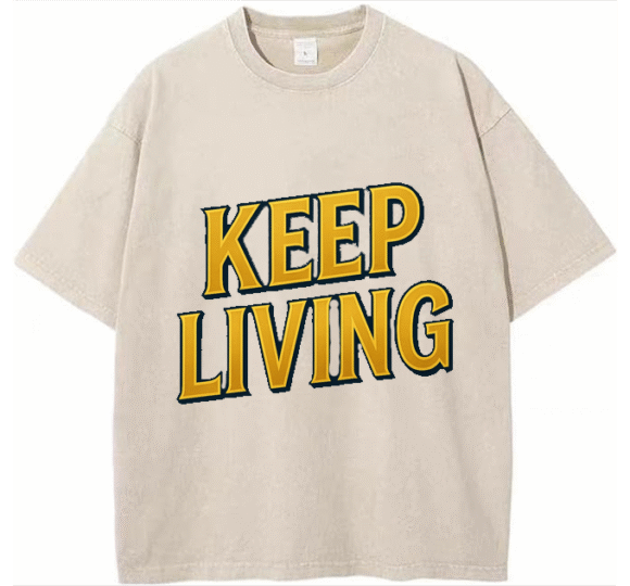 Urban Heavyweight Streetwear T-shirt –  Keep Living Oversized Tee