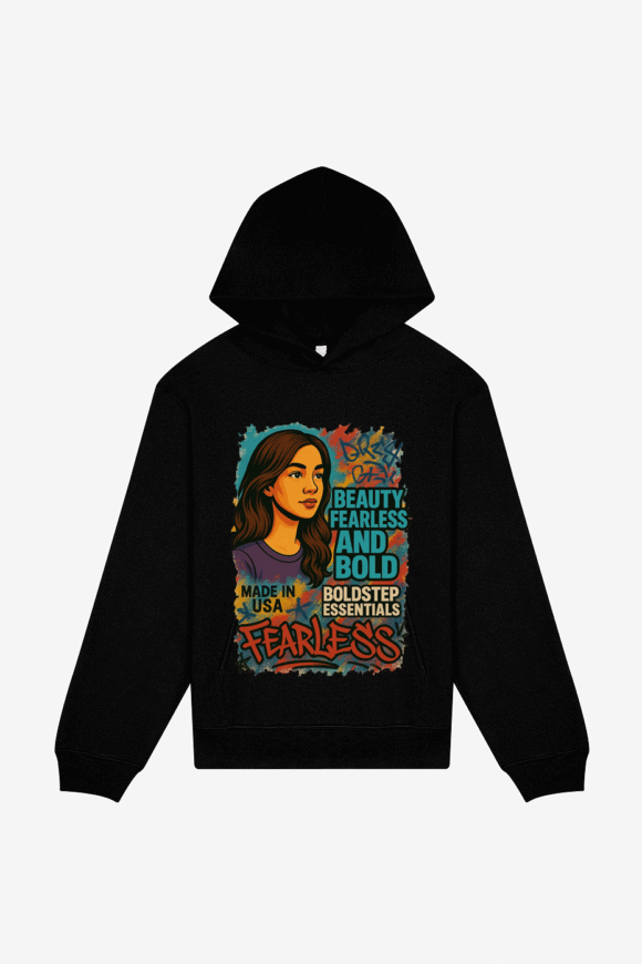 Boldstep Essentials Fearless & Bold Unisex Heavyweight Hoodie (10oz)