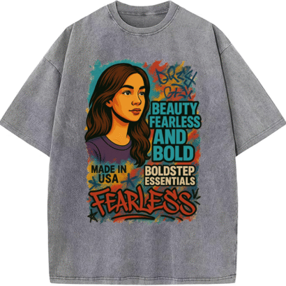 Urban Heavyweight Streetwear T-shirt – Boldstep Essentials Fearless & Bold Oversized Tee