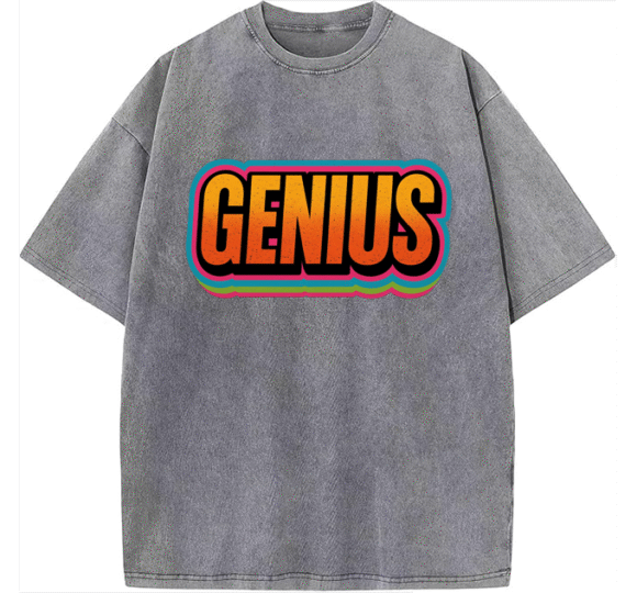 Urban Heavyweight Streetwear T-shirt – Boldstep Essentials Genius Oversized  Tee