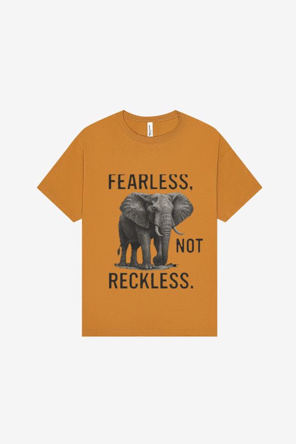 Boldstep Essentials Fearless Not Reckless Unisex Heavyweight T-shirt (7.5oz)
