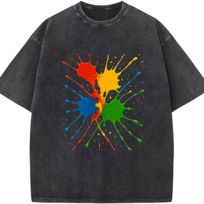 Urban Oversized  Heavyweight Streetwear T-shirt – Boldstep Essentials Spiral Pattern Tee