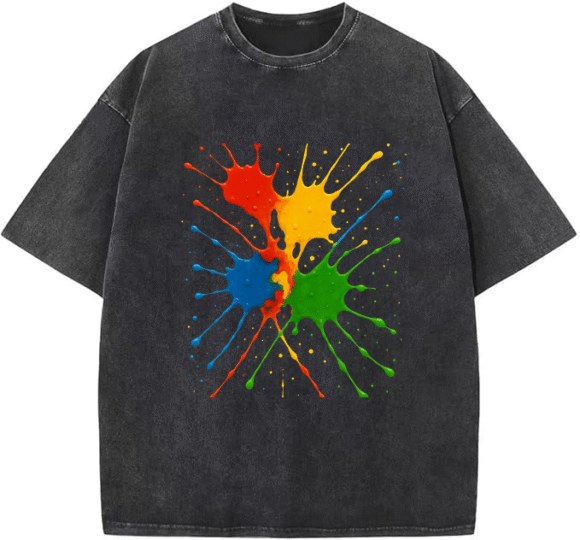 Urban Oversized  Heavyweight Streetwear T-shirt – Boldstep Essentials Spiral Pattern Tee