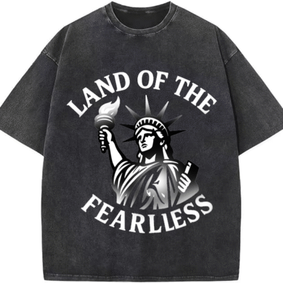 Urban Oversized  Heavyweight Streetwear T-shirt – Boldstep Essentials Statue of Liberty Tee