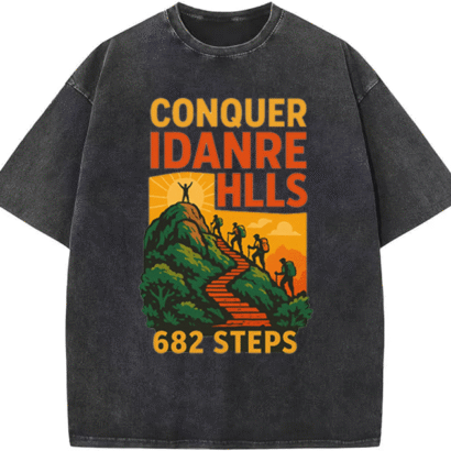 Unisex Urban Heavyweight Streetwear T-shirt – Heights of Idanre Hills Oversized Tee