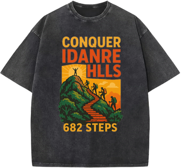 Unisex Urban Heavyweight Streetwear T-shirt – Heights of Idanre Hills Oversized Tee