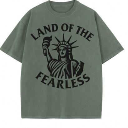Urban Oversized  Heavyweight Streetwear T-shirt – Boldstep Essentials Land of the Fearless Tee