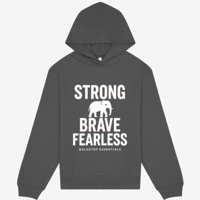 Boldstep Essentials Brave and Fearless Unisex Heavyweight Hoodie (10oz)