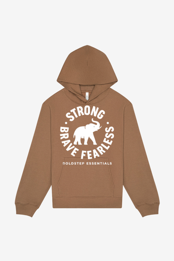 Boldstep Essentials Strong Bold Fearless Unisex Heavyweight Hoodie (10 oz.)