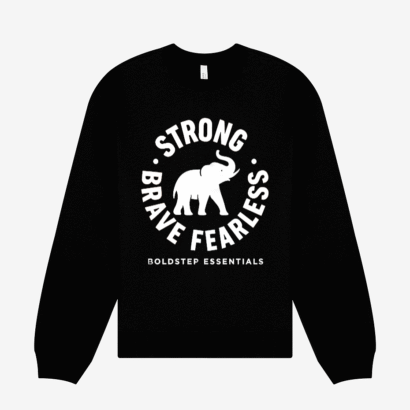 Boldstep Essentials Strong Bold Fearless Unisex Heavyweight Sweatshirt (7.5 oz.)