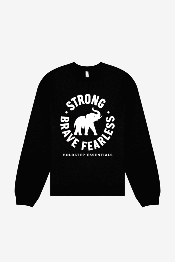 Boldstep Essentials Strong Bold Fearless Unisex Heavyweight Sweatshirt (7.5 oz.)