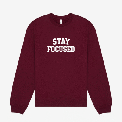 Boldstep Essentials Stay Focused Embroidered Unisex Heavyweight Sweatshirt (10 oz.)