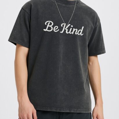 Boldstep Essentials Be Kind Unisex Embroidered Relaxed-Fit Tee